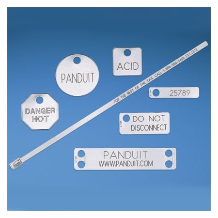 Panduit Marker tag, one hole, 304 Stainless Stee MT350W17-Q-M